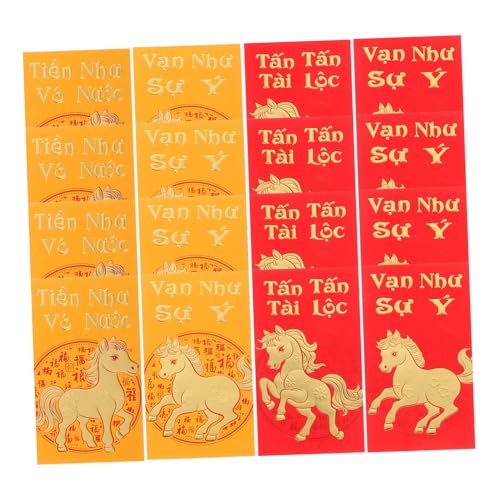 HAPINARY 48 Stück Teiliges Vietnamesische Neujahrs Luckymoney Umschläge Jahr Des Pferdes Rote Geldumschläge Traditionelle Hong Bao Umschläge Für Bargeld Geschenkverpackung HAPINARY 48 Stück Teiliges Vietnamesische Neujahrs Luckymoney Umschläge Jahr Des Pferdes Rote Geldumschläge Traditionelle Hong Bao Umschläge Für Bargeld Geschenkverpackung von HAPINARY
