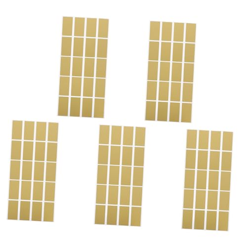HAPINARY 5 Blätter Diy Scratch Off Aufkleber für Grußkarten Selbstklebende Rubbelsticker für Kreative Überraschungen für Geburtstagskarten und Partys Goldfarbe Sticker HAPINARY 5 Blätter Diy Scratch Off Aufkleber für Grußkarten Selbstklebende Rubbelsticker für Kreative Überraschungen für Geburtstagskarten und Partys Goldfarbe Sticker von HAPINARY