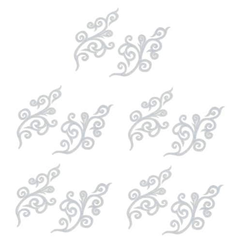 HAPINARY 5 Paare Wolken Stickerei Applikationen Barock Muster Eisen Aufbügelbar Annähen Vintage Brautkleid Verzierungen Hochzeit Abendkleider Party Garderobe Zubehör von HAPINARY