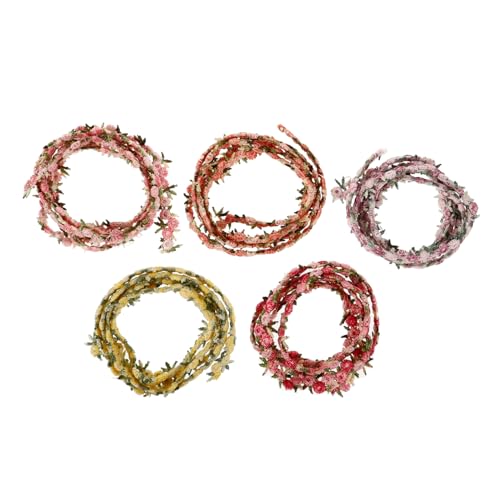 HAPINARY 5 Rollen Wasserlösliche Spitze, Dekorative Spitzenbesatz Für Kleidung, Exquisite Nähbesatz, DIY Bastelband, Spitzenbesatz, Zarter Kopfschmuckbesatz, DIY Kopfschmuckbesatz, von HAPINARY