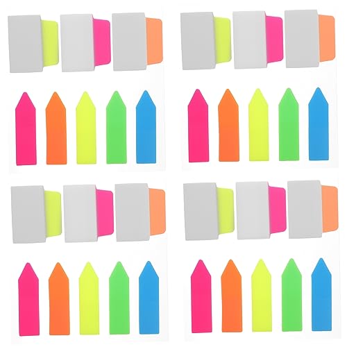 HAPINARY 5 Sätze Selbstklebende Index Tabs für Bücher Bunte Markierungssticker für Effektives Lernen und Organisation für Schüler Lehrer und Büroangestellte von HAPINARY