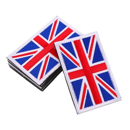 HAPINARY 5 Stück Britische Flaggen Aufnäher mit Haken Schlaufenverschluss Bestickte Uk Flaggen Patches aus Robustem Stoff für Kleidung Hüte Rucksäcke DIY Nähprojekte und Persönliche HAPINARY 5 Stück Britische Flaggen Aufnäher mit Haken Schlaufenverschluss Bestickte Uk Flaggen Patches aus Robustem Stoff für Kleidung Hüte Rucksäcke DIY Nähprojekte und Persönliche von HAPINARY