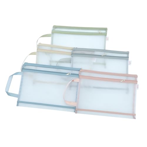 HAPINARY 5 Stück Doppelnetz Zipper Beutel mit Großer Kapazität Transparente Mesh Reißverschlusstaschen für Dokumente Büro Reise und Organisation Vielseitige Aufbewahrungstaschen HAPINARY 5 Stück Doppelnetz Zipper Beutel mit Großer Kapazität Transparente Mesh Reißverschlusstaschen für Dokumente Büro Reise und Organisation Vielseitige Aufbewahrungstaschen von HAPINARY