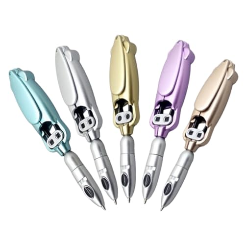 HAPINARY 5 Stück Frosch Kugelschreiber, Kugelschreiber, Spielzeug, Kreativer Schreibstift, Verformungsfrosch Stift, Frosch Stifte, Frosch Briefpapier Kugelschreiber, Kreatives Spielzeug, von HAPINARY