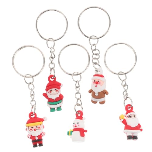 HAPINARY 5 Stück Mini Weihnachtsmann Schlüsselanhänger Leichte Tragbare Anhänger für Taschen und Schlüssel Festliche Weihnachtsdeko Charmantes Geschenk für Frauen Praktische HAPINARY 5 Stück Mini Weihnachtsmann Schlüsselanhänger Leichte Tragbare Anhänger für Taschen und Schlüssel Festliche Weihnachtsdeko Charmantes Geschenk für Frauen Praktische von HAPINARY