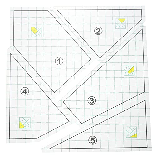 HAPINARY 5 Stück Patchwork Lineal, Quilt Lineal Vorlagen, Quilt Lineale, Bindewerkzeug Zum Quilten, Lineale Und Vorlagen Zum Schneiden, Quilt Vorlagen Für Maschinenquilten, Lineale Zum HAPINARY 5 Stück Patchwork Lineal, Quilt Lineal Vorlagen, Quilt Lineale, Bindewerkzeug Zum Quilten, Lineale Und Vorlagen Zum Schneiden, Quilt Vorlagen Für Maschinenquilten, Lineale Zum von HAPINARY