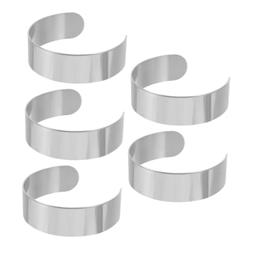 HAPINARY 5 Stück Teiliges Armbandrohling Manschettenarmband Kern für DIY Armbandgestaltung Langlebig und Formstabil Minimalistisches Design für Damen Geeignet für Alltag und Party HAPINARY 5 Stück Teiliges Armbandrohling Manschettenarmband Kern für DIY Armbandgestaltung Langlebig und Formstabil Minimalistisches Design für Damen Geeignet für Alltag und Party von HAPINARY