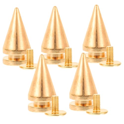 HAPINARY 5 Stück Teiliges DIY Nieten in Mehrfarben Punk Stil Metallkonen für Kleidung Leder Taschen Leicht Langlebig Einfache Montage für Mode Bastelprojekte HAPINARY 5 Stück Teiliges DIY Nieten in Mehrfarben Punk Stil Metallkonen für Kleidung Leder Taschen Leicht Langlebig Einfache Montage für Mode Bastelprojekte von HAPINARY