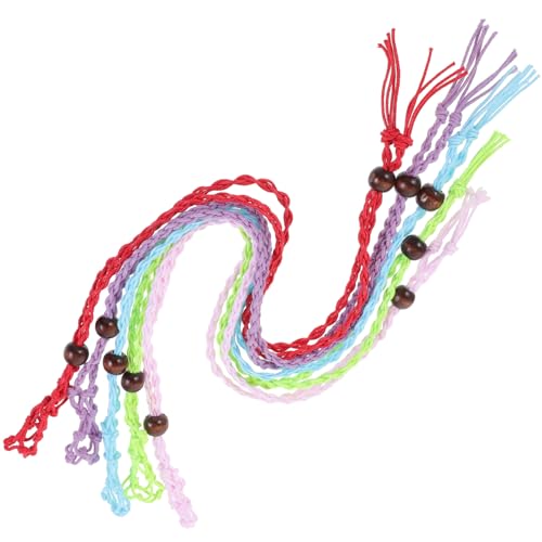 HAPINARY 5 Stück Teiliges Handgewebte Schmuckanhänger Halter Netztasche Verstellbare Kordel DIY Halskette Halter für Kleine Steine Kreative Schmuckgestaltung HAPINARY 5 Stück Teiliges Handgewebte Schmuckanhänger Halter Netztasche Verstellbare Kordel DIY Halskette Halter für Kleine Steine Kreative Schmuckgestaltung von HAPINARY