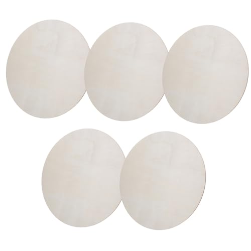 HAPINARY 5 Stück Teiliges Runde Holzscheiben Naturbelassen für DIY Holzarbeiten Bastelprojekte Malen Schreiben Kreative Heimdeko Holzplatten HAPINARY 5 Stück Teiliges Runde Holzscheiben Naturbelassen für DIY Holzarbeiten Bastelprojekte Malen Schreiben Kreative Heimdeko Holzplatten von HAPINARY