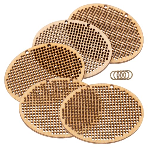 HAPINARY 5 Stück Teiliges Runde Kreuzstich Holzanhänger Handgefertigte DIY Holzchips Glatte Oberfläche Langlebige Holzornamente für Schmuck Lesezeichen und Bastelprojekte HAPINARY 5 Stück Teiliges Runde Kreuzstich Holzanhänger Handgefertigte DIY Holzchips Glatte Oberfläche Langlebige Holzornamente für Schmuck Lesezeichen und Bastelprojekte von HAPINARY