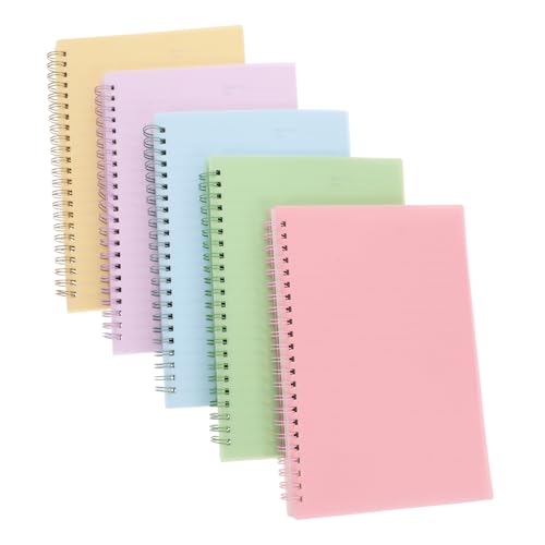 HAPINARY 5 Stück Teiliges Spiralnotizbuch mit Liniertem Papier Farbiges Notizheft für Arbeit und Büro Robustes Spiralblock Notepad mit Glatter Oberfläche Vielseitig Einsetzbares Journal HAPINARY 5 Stück Teiliges Spiralnotizbuch mit Liniertem Papier Farbiges Notizheft für Arbeit und Büro Robustes Spiralblock Notepad mit Glatter Oberfläche Vielseitig Einsetzbares Journal von HAPINARY