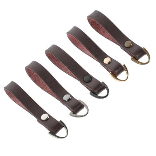 HAPINARY 5 Stück Teiliges Zipper Pull aus Echtem Leder Ersatz Reißverschluss Schieber für Jacken Rucksäcke Schuhe und Koffer Langlebige Reißverschluss Reparatur Zubehör für Outdoor und von HAPINARY
