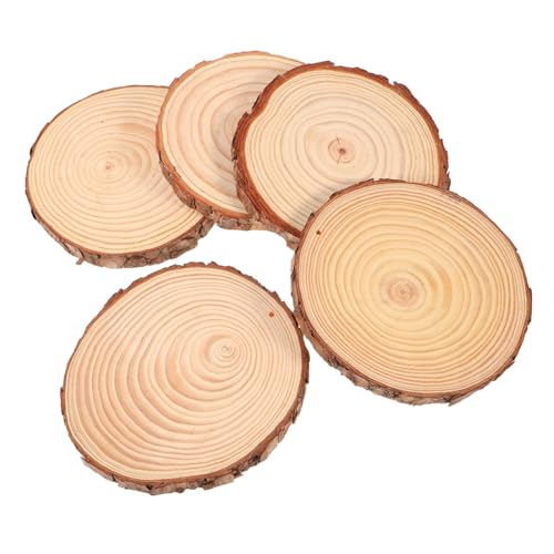 HAPINARY 5 Stück Unbehandelte Holzscheiben Naturbelassene Baumscheiben mit Rinde Holzkreise für DIY Dekoration Malprojekte Fotorequisiten und Bastelarbeiten HAPINARY 5 Stück Unbehandelte Holzscheiben Naturbelassene Baumscheiben mit Rinde Holzkreise für DIY Dekoration Malprojekte Fotorequisiten und Bastelarbeiten von HAPINARY