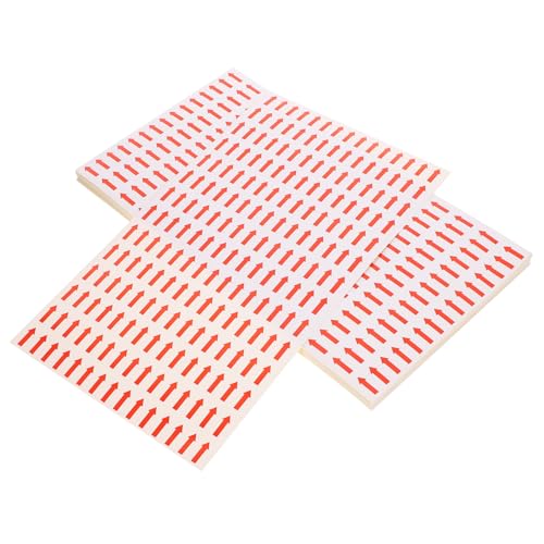 HAPINARY 50 Blatt Rote Pfeiletiketten, Geräteaufkleber, Pfeilaufkleber Zur Richtungsanzeige, Pfeilaufkleber Zur Richtungsanzeige, Praktische Pfeilanzeiger Markierungsaufkleber von HAPINARY