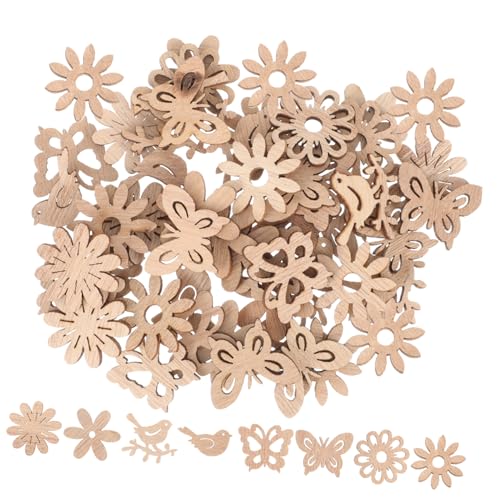 HAPINARY 50 Stück Dekorative Holzspäne, Holzblumenscheiben, Holzscheibe, Unvollendete Kindermalerei, Ausschnitt, Schmetterlingsform, Holzspäne, Holzspäne Zum Verzieren Von HAPINARY 50 Stück Dekorative Holzspäne, Holzblumenscheiben, Holzscheibe, Unvollendete Kindermalerei, Ausschnitt, Schmetterlingsform, Holzspäne, Holzspäne Zum Verzieren Von von HAPINARY