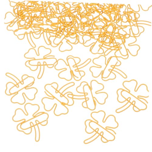 HAPINARY 50 Stück Klee Lesezeichen Büroklammern Niedliche Metallpapierclips für Dokumentenorganisation Scrapbooking und Bürobedarf für Kreative Projekte HAPINARY 50 Stück Klee Lesezeichen Büroklammern Niedliche Metallpapierclips für Dokumentenorganisation Scrapbooking und Bürobedarf für Kreative Projekte von HAPINARY