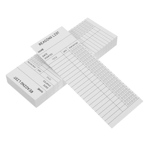 HAPINARY 50 Stück Lesezeichen Blanko Bibliothekskarten Weiß ohne Loch Notizkarten Leselisten Schüler Lehrer Lesen Zubehör Vielseitig Portable HAPINARY 50 Stück Lesezeichen Blanko Bibliothekskarten Weiß ohne Loch Notizkarten Leselisten Schüler Lehrer Lesen Zubehör Vielseitig Portable von HAPINARY