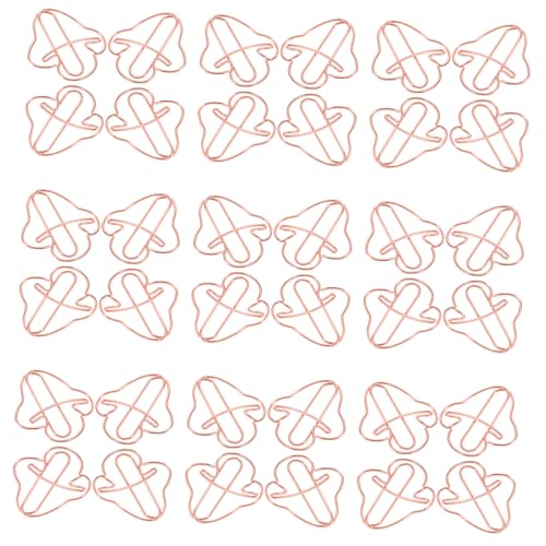 HAPINARY 50 Stück Pilz Metallklammern Roségold Dekorative Büroklammern mit Einzigartigem Pilzdesign Vielseitig für Büro Schule Scrapbooking Fotos Notizen und Dokumentenorganisation HAPINARY 50 Stück Pilz Metallklammern Roségold Dekorative Büroklammern mit Einzigartigem Pilzdesign Vielseitig für Büro Schule Scrapbooking Fotos Notizen und Dokumentenorganisation von HAPINARY