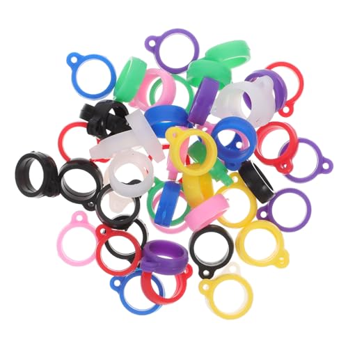 HAPINARY 50 Stück Silikon Gummiringe Verlust Halskette Halter Verstellbare Lanyard Ringe für Stifte Schlüsselanhänger Bürobedarf Multifunktionale Halterungen HAPINARY 50 Stück Silikon Gummiringe Verlust Halskette Halter Verstellbare Lanyard Ringe für Stifte Schlüsselanhänger Bürobedarf Multifunktionale Halterungen von HAPINARY