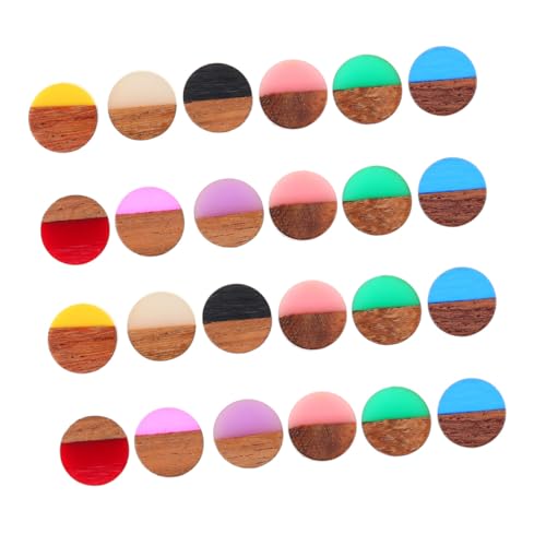 HAPINARY 50 Stück Teiliges Flache Runde Holz Resin Anhänger DIY Schmuckherstellung Leichtes Material für Halsketten Ohrringe Handgefertigte Bastelperlen in Gemischten Farben HAPINARY 50 Stück Teiliges Flache Runde Holz Resin Anhänger DIY Schmuckherstellung Leichtes Material für Halsketten Ohrringe Handgefertigte Bastelperlen in Gemischten Farben von HAPINARY