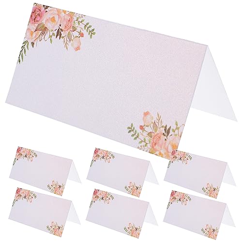 HAPINARY 50 Stück Tischkarten Zur Hochzeit, Namenskarten Für Den Tisch, Sitzkarten Für Hochzeiten, Blanko, Hochzeitsschilder, Tischnummernkarten, Faltbare Tischkarten, Tischkarten Aus HAPINARY 50 Stück Tischkarten Zur Hochzeit, Namenskarten Für Den Tisch, Sitzkarten Für Hochzeiten, Blanko, Hochzeitsschilder, Tischnummernkarten, Faltbare Tischkarten, Tischkarten Aus von HAPINARY