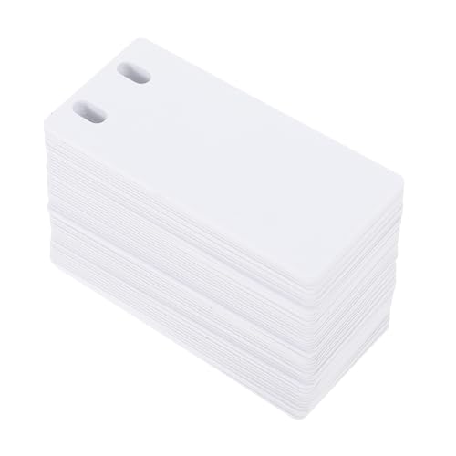 HAPINARY 50 Stück Wasserfeste PVC Kabeletiketten Wiederverwendbare Beschriftungstags für Kabel und Drahtidentifikation Praktische und Minimalistische Lösung für Kabelmanagement von HAPINARY