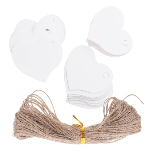 HAPINARY 500 Stück Herzförmige Geschenkanhänger aus Robustem Kraftpapier mit Schnur Blanko Preisschilder und Dekorative Anhänger für Hochzeit Geburtstag DIY Projekte und HAPINARY 500 Stück Herzförmige Geschenkanhänger aus Robustem Kraftpapier mit Schnur Blanko Preisschilder und Dekorative Anhänger für Hochzeit Geburtstag DIY Projekte und von HAPINARY