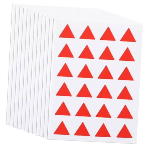 HAPINARY 576 Stück Kartenaufkleber, Selbstklebende Aufkleber, Klassifizierungsaufkleber, Schilderaufkleber, Kleine Etikettenaufkleber, Selbstklebende Etiketten, Dreieckige von HAPINARY