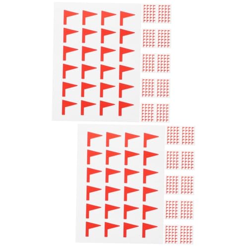 HAPINARY 576 Stück Kartenmarkierungsaufkleber, DIY Markierungsaufkleber, Klassifizierungsetikettenaufkleber, Klassifizierungsflaggenaufkleber, Flaggenförmige Etiketten, Notizaufkleber, von HAPINARY
