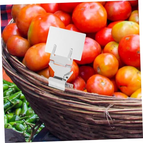 HAPINARY 5Stücke Metall Preisetiketten Clips Langlebige Etikettenhalter für Supermärkte Geschäfte und Stabil und Tragbar für Preisschilder und Produktanzeigen von HAPINARY