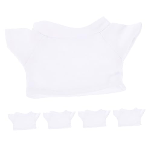 HAPINARY 5stücke Shirts Für Kuscheltiere Aus Weichem Stoff Bären-Spielzeug-Kleidung Mit Rundhalsausschnitt Bären-t-Shirts Für Plüschtiere Für Festliche Anlässe von HAPINARY