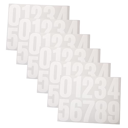 HAPINARY 6 Bögen Digitale Aufkleber, Aufkleber Mit Großen Zahlen, DIY Briefkastennummern Für Draußen, Kleine Zahlenaufkleber, Große Zahlenaufkleber, Rennnummernaufkleber, HAPINARY 6 Bögen Digitale Aufkleber, Aufkleber Mit Großen Zahlen, DIY Briefkastennummern Für Draußen, Kleine Zahlenaufkleber, Große Zahlenaufkleber, Rennnummernaufkleber, von HAPINARY
