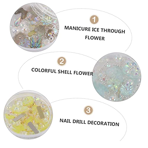 HAPINARY 6 Boxen Nagelsteine Nail Art Strasssteine Nail Diamond Rhinestones für DIY Nageldesigns Bunte Umweltfreundliche Nagelverzierung für Zuhause und Profi Gebrauch von HAPINARY