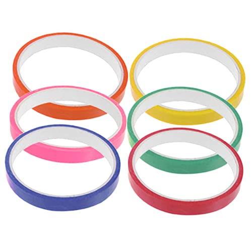 HAPINARY 6 Rollen Klebeband Mit Klebebällen, DIY Farbbänder, Farbige Klebebänder, Klebebänder, Bunte Bänder, Stressbälle, Bunte Ballbänder, Dekompressionsspielzeug Für Schüler von HAPINARY