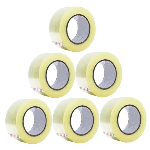 HAPINARY 6 Rollen Starkes Transparentes Klebeband Paketband für Lagerung und DIY Projekte mit Starker Haftkraft und Einfacher Handhabung von HAPINARY
