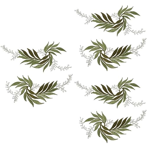 HAPINARY 6 Stück Bestickte Stoffflicken, Kleidungsstickerei Patch, Bügelflicken, Stickapplikationen, Kleidung, DIY Ornamente, Bestickte Applikationen, Patches, Kleidungsstickerei Patches von HAPINARY