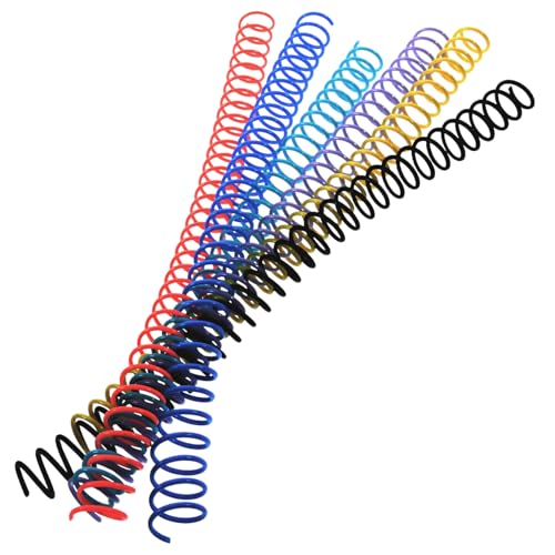 HAPINARY 6 Stück Bindering Binderücken, Buchbinderringe, Spiralen Zum Binden Von Notizblöcken, Bindespulen, Binderückenkämme, Spirale Zum Binden Kleiner Binderinge, Bindespirale von HAPINARY