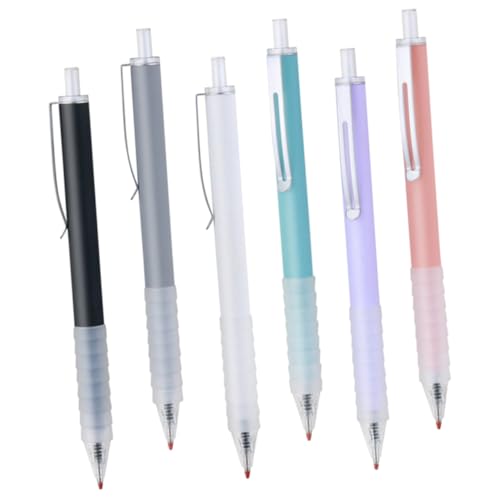 HAPINARY 6 Stück Drücken Sie Den Stift Bürostift Haushaltsbedarf Ergonomische Schulstifte Entzückende Schulstifte Haushaltsschulstifte Kugelschreiber Für Den Täglichen Gebrauch Tragbarer von HAPINARY