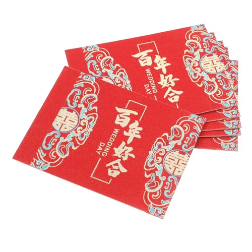 HAPINARY 6 Stück Geldumschläge für Hochzeit Motive Große für Geldbündel Traditionelle Chinesische Geldhüllen Rote Umschläge mit Kulturellem Hochzeitselement Geräumig und Dekorativ HAPINARY 6 Stück Geldumschläge für Hochzeit Motive Große für Geldbündel Traditionelle Chinesische Geldhüllen Rote Umschläge mit Kulturellem Hochzeitselement Geräumig und Dekorativ von HAPINARY