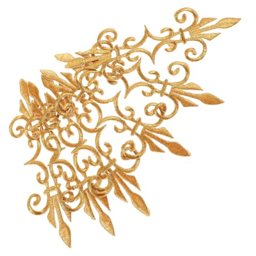 HAPINARY 6 Stück Goldene und Silberne Stickerei Patches Langes Design Aufbügelbare Applikationen Weicher Langlebiger für Bühnenkostüme Traditionelle Oper Historische Kleidung Einfach HAPINARY 6 Stück Goldene und Silberne Stickerei Patches Langes Design Aufbügelbare Applikationen Weicher Langlebiger für Bühnenkostüme Traditionelle Oper Historische Kleidung Einfach von HAPINARY