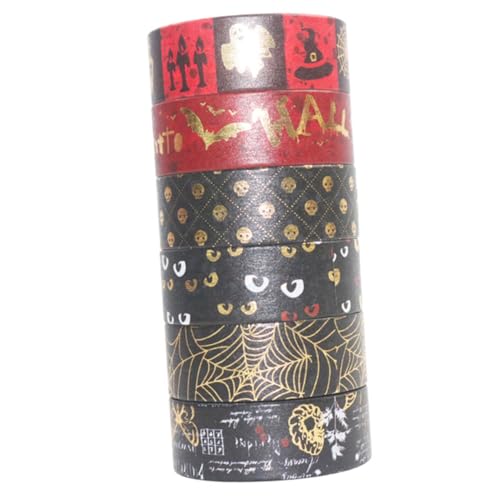 HAPINARY 6 Stück Heißpräge-washi-tape Gruselig Aufkleber Notizbuch Sammelalbum Liefert Halloween-klebeband Scrapbooking Dekoratives Papierband Papier Klebeband Fotoalbumband Flüsterpapier HAPINARY 6 Stück Heißpräge-washi-tape Gruselig Aufkleber Notizbuch Sammelalbum Liefert Halloween-klebeband Scrapbooking Dekoratives Papierband Papier Klebeband Fotoalbumband Flüsterpapier von HAPINARY