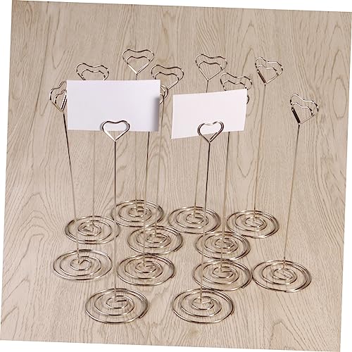HAPINARY 6 Stück Herzförmige Metall Memo Clips Fotohalter Tischnummer Halter Namenskarten Ständer für Hochzeit Party Tischdekoration Büro HAPINARY 6 Stück Herzförmige Metall Memo Clips Fotohalter Tischnummer Halter Namenskarten Ständer für Hochzeit Party Tischdekoration Büro von HAPINARY