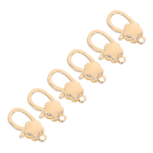 HAPINARY 6 Stück Karabiner-Schmuck-Accessoires Halskette Karabinerverschluss Schmuck Verschluss Kettenverschluss- Schmuckreparaturzubehör Schmuckverschluss Kupfer Golden HAPINARY 6 Stück Karabiner-Schmuck-Accessoires Halskette Karabinerverschluss Schmuck Verschluss Kettenverschluss- Schmuckreparaturzubehör Schmuckverschluss Kupfer Golden von HAPINARY