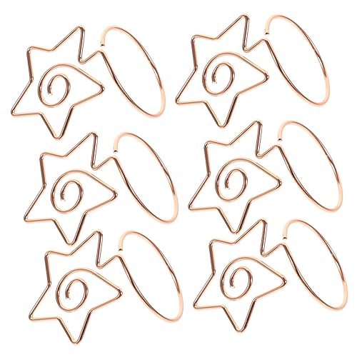HAPINARY 6 Stück Namenskartenhalter, Bildhalter Für Tische, Bildhalter Clips, Fotohalter Für Tische, Hochzeitsnamen Tischkartenhalter, Fotohalter Clip Ständer, Memo Clips, von HAPINARY