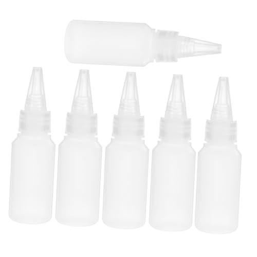 HAPINARY 6 Stück Quetschflaschen mit Präzisionsdüse Transparente Mini Dosierflaschen aus Dickem Kunststoff Auslaufsicher Vielseitig für Industrielle Klebstoffe Farbe Lotion und HAPINARY 6 Stück Quetschflaschen mit Präzisionsdüse Transparente Mini Dosierflaschen aus Dickem Kunststoff Auslaufsicher Vielseitig für Industrielle Klebstoffe Farbe Lotion und von HAPINARY