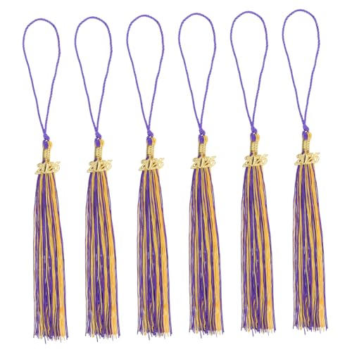 HAPINARY 6 Stück Teiliges Abschluss Quasten Polyester Abschlusskappen Anhänger Leichte Anbringung Festliche Dekoration für Bachelor Hochschule und Graduation Season Feier HAPINARY 6 Stück Teiliges Abschluss Quasten Polyester Abschlusskappen Anhänger Leichte Anbringung Festliche Dekoration für Bachelor Hochschule und Graduation Season Feier von HAPINARY