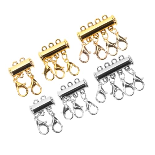 HAPINARY 6 Stück Teiliges Mehrreihiger Magnetischer Schmuckverschluss aus Zinklegierung Langlebiger und Praktischer Kettenverbinder für Damen Einfache Anwendung für Dünne Halsketten und HAPINARY 6 Stück Teiliges Mehrreihiger Magnetischer Schmuckverschluss aus Zinklegierung Langlebiger und Praktischer Kettenverbinder für Damen Einfache Anwendung für Dünne Halsketten und von HAPINARY