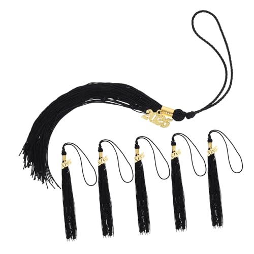 HAPINARY 6 Stück Teiliges Schwarze Abschlusskappen Quasten Anhänger Einfache Befestigung Vielseitig für Abschlussfeier Party Abi und Hochschule Diy Dekoration für Hat Tassels HAPINARY 6 Stück Teiliges Schwarze Abschlusskappen Quasten Anhänger Einfache Befestigung Vielseitig für Abschlussfeier Party Abi und Hochschule Diy Dekoration für Hat Tassels von HAPINARY