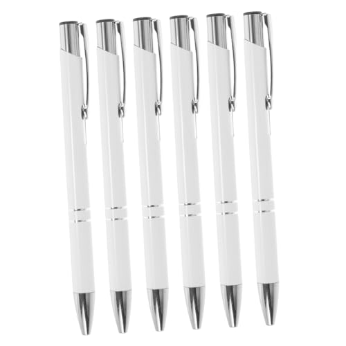 HAPINARY 6 Stück Teiliges Versenkbare Metall Kugelschreiber Ergonomische Schwarze Tintenroller mit Clip für Büro Schule und Business Angenehmes Schreibgewicht Langlebig und Handlich HAPINARY 6 Stück Teiliges Versenkbare Metall Kugelschreiber Ergonomische Schwarze Tintenroller mit Clip für Büro Schule und Business Angenehmes Schreibgewicht Langlebig und Handlich von HAPINARY